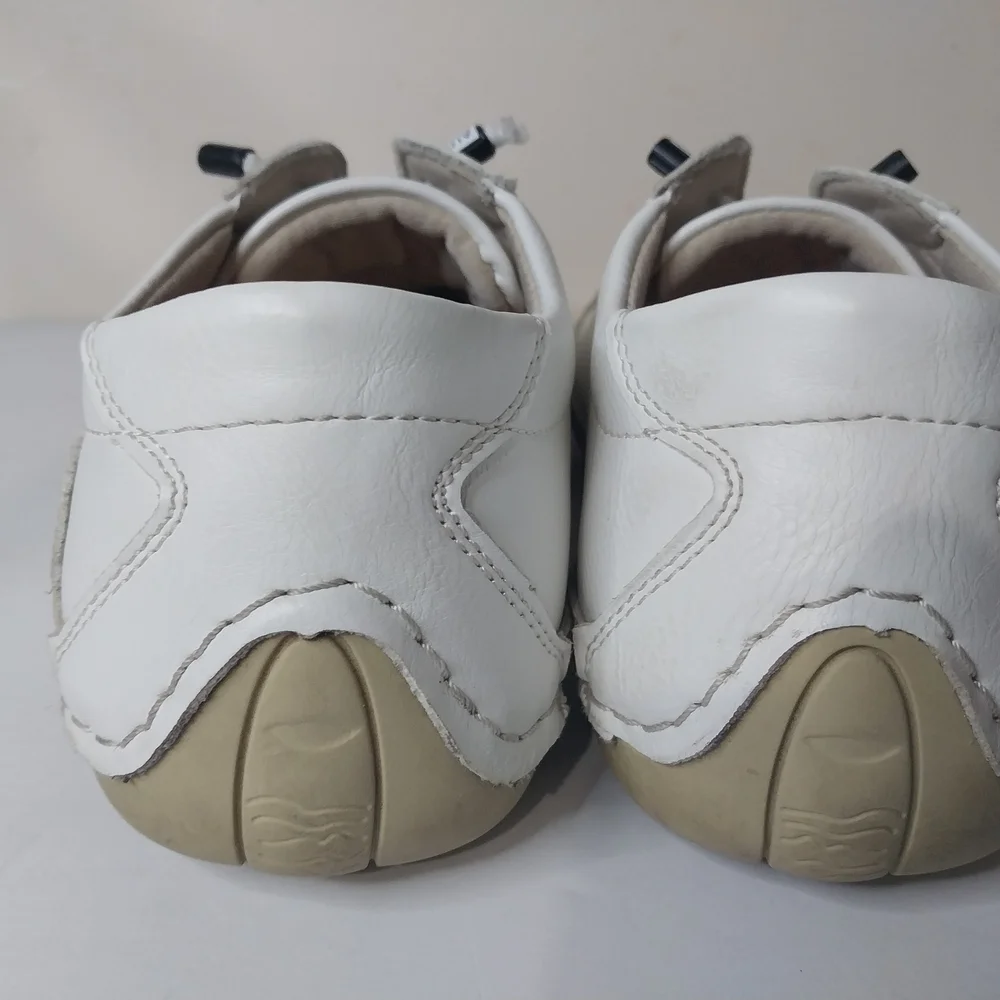 Salkin Handmade White Leather Men's Sneakers Size 40